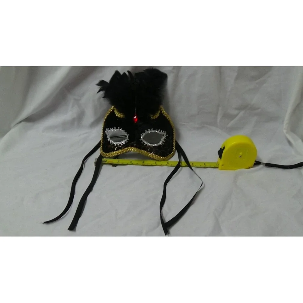 Mardi Gras Mask Black/Gold/ Silver Cosplay Venetian Costume Party #075